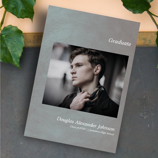 Simple Graduate Announcement Custom Photo (Creator Uploaded)