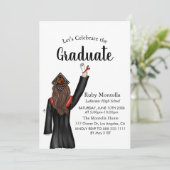 Simple Graduate Illustration Graduation Invitation (Standing Front)