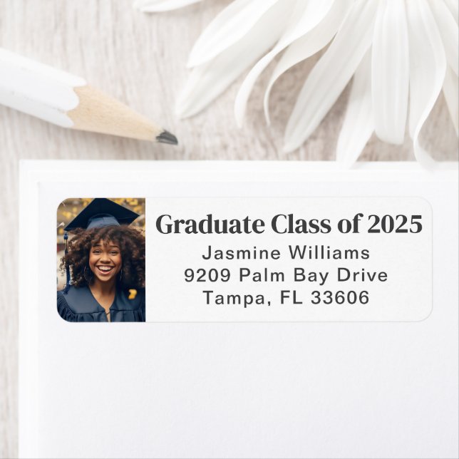 Simple Graduate Photo and Class Year Label (Insitu)
