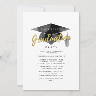 Simple Graduation 2025 Minimalist Grad Party Invitation