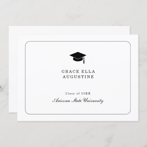 Simple Graduation Announcement