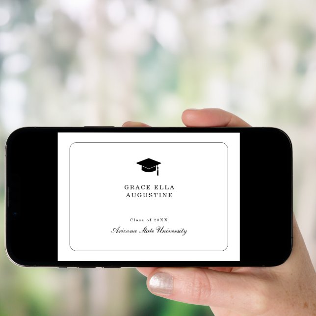 Simple Graduation Announcement (Front Digital)