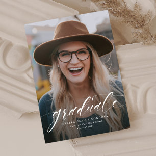 Simple graduation announcement