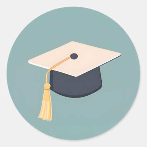 Simple Graduation Cap Sticker