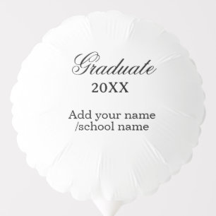 Simple graduation congratulations minimal add clas balloon