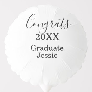 Simple graduation congratulations minimal add clas balloon
