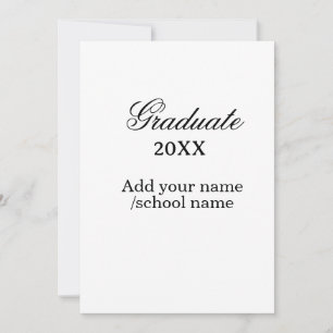 Simple graduation congratulations minimal add clas invitation
