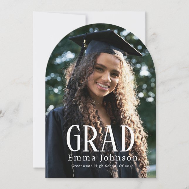 Simple Graduation Grad Announcement | 2025 Party (Front)