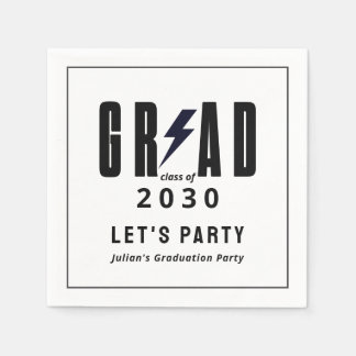 Simple Graduation Grad Party Napkins