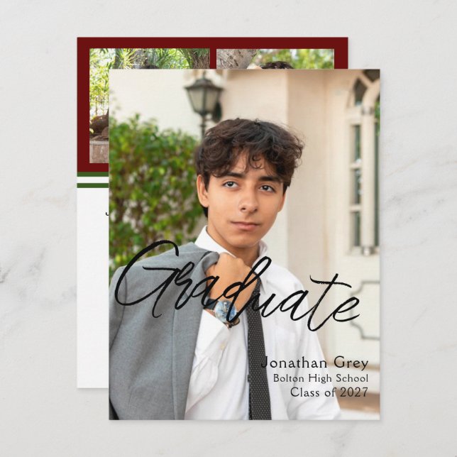 Simple graduation invitation (Front/Back)