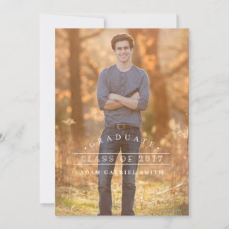 Simple Graduation Invitations | Class of 2017