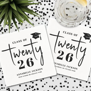 Simple Graduation Napkins