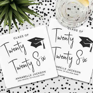 Simple Graduation Napkins