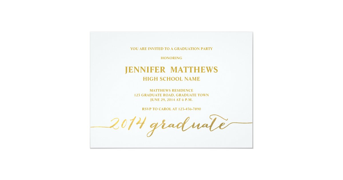 Simple Graduation Invitations 7