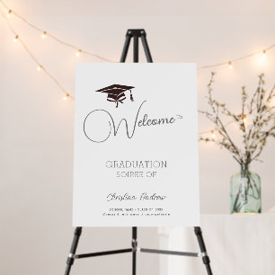 Simple Graduation party welcome sign