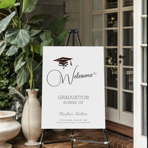 Simple Graduation party welcome sign