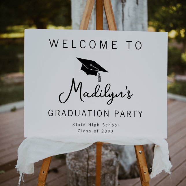 Simple Graduation Party Welcome Sign (Creator Uploaded)