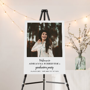 Simple Graduation Party Welcome Sign   Photo