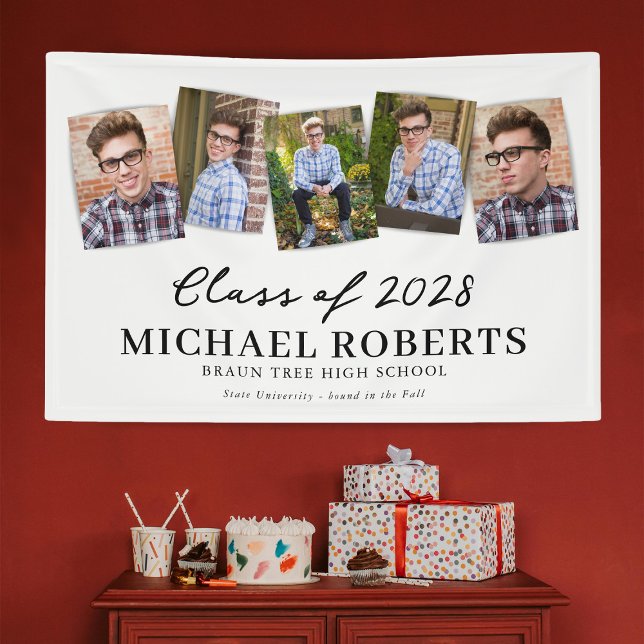 Simple Graduation Photo Collage Banner (Creator Uploaded)
