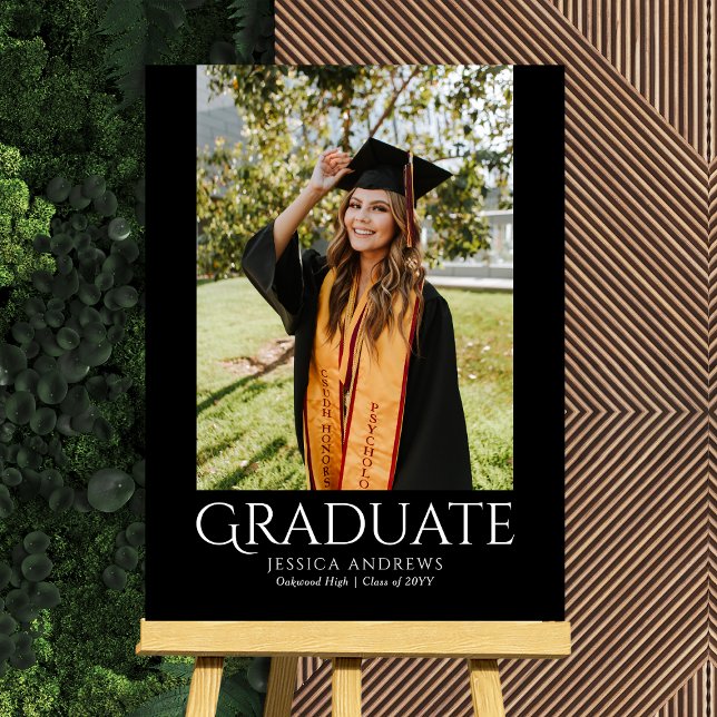 Simple Graduation Stylish Modern Graduate Photo Foam Board (Creator Uploaded)
