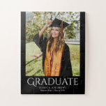 Simple Graduation Stylish Modern Graduate Photo Jigsaw Puzzle<br><div class="desc">Simple Graduation Stylish Modern Script Graduate Party Photo Jigsaw Puzzle features your favorite grad photo above the elegant yet simple text "Graduate" in modern calligraphy script typography. Designed by Evco Studio www.zazzle.com/store/evcostudio</div>