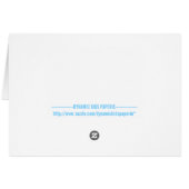 Simple Graduation Thank You Card, Blue (Back Horizontal)