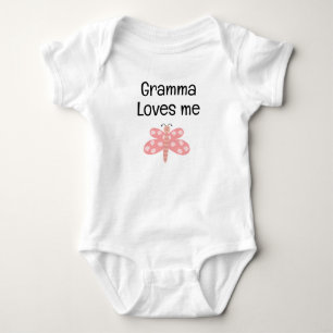Simple gramma loves me baby undies baby bodysuit
