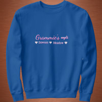 Simple Grammie's Angel Blue Typography Personalize