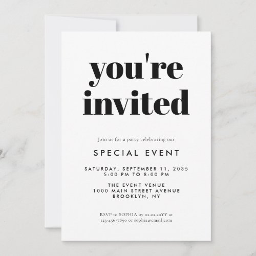 Simple Grand Opening Special Event Business Launch