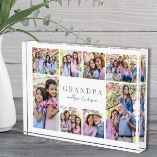 Simple Grandpa Photo Collage Block