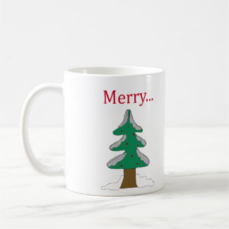 Simple Graphic Christmas Tree Coffee Mug