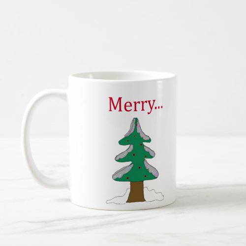 Simple Graphic Christmas Tree Coffee Mug