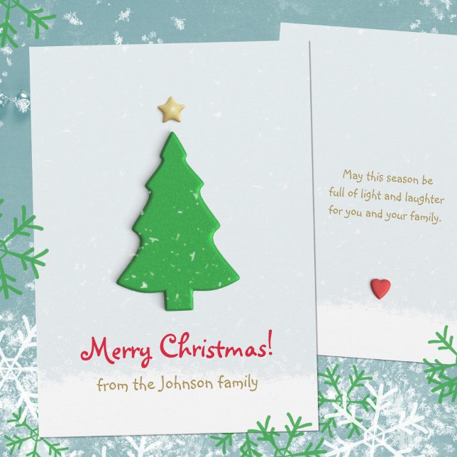 Simple Graphic Christmas Tree Holiday (Simple Minimalist Christmas Tree Holiday Card ©Susanne Sachers - Sunny Mind Design 🌞)