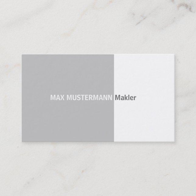 simple gray business card (Front)