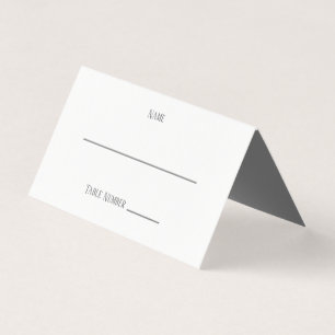 Simple Gray Design - Place Card