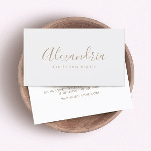Simple Gray Handwritten Script Calligraphy Business Card