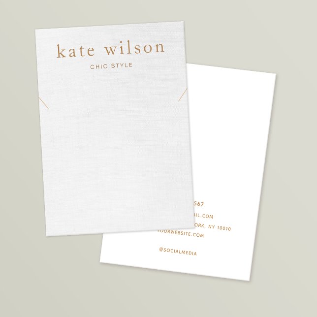 Simple Gray Linen (image) Necklace Display Card (Creator Uploaded)