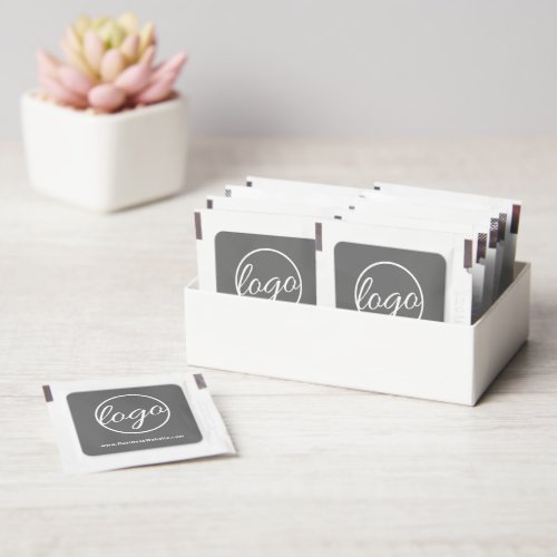 Simple Gray Logo Business Hand Sanitizer Packet