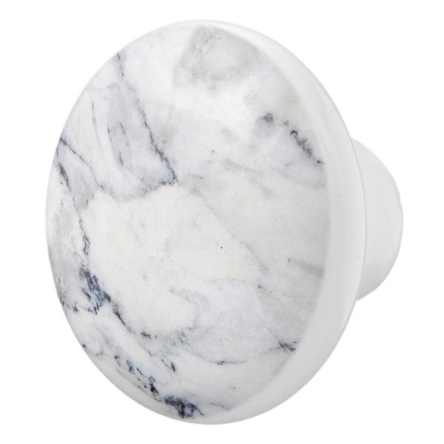Simple Gray Marble Texture Ceramic Knob (Right)