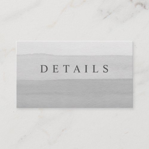 Simple Gray Modern Ombre Border Wedding Enclosure Card