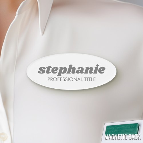 Simple Gray Script Name and Title Name Tag