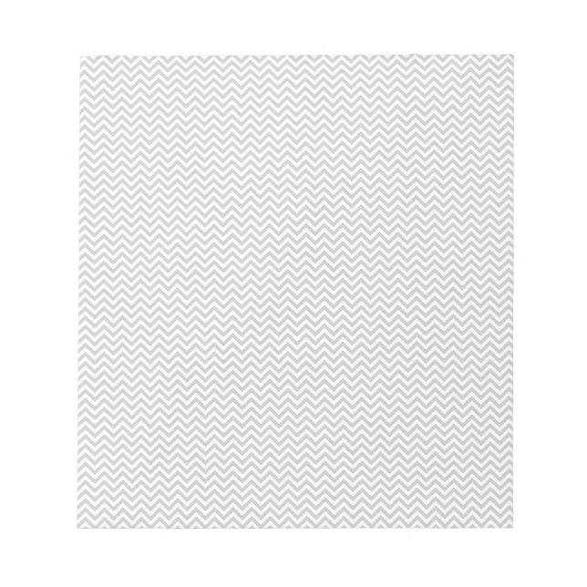 Simple Gray ZigZag Notepad (Front)