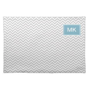 Simple Gray ZigZag Placemat