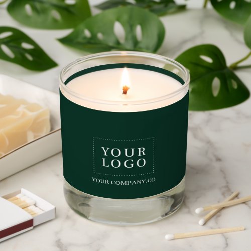 Simple Green Custom Business Logo Promotional Scented Candle
