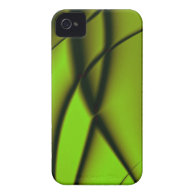 Simple Green Fractal Design iPhone 4 Case-Mate Cases
