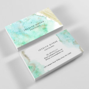 Simple Green Gold Business Card