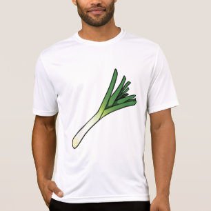 Simple Green Leek Vegetable T-Shirt