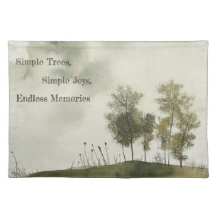 Simple Green Meadow Placemat by PS Nature Designs