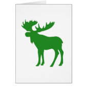 Simple green moose symbol (Front)
