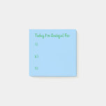 Simple Green On Blue Gratitude Post-it Notes